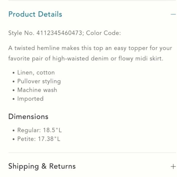 NWT Deletta Adaenia Twist-Front Top - Picture 14 of 14